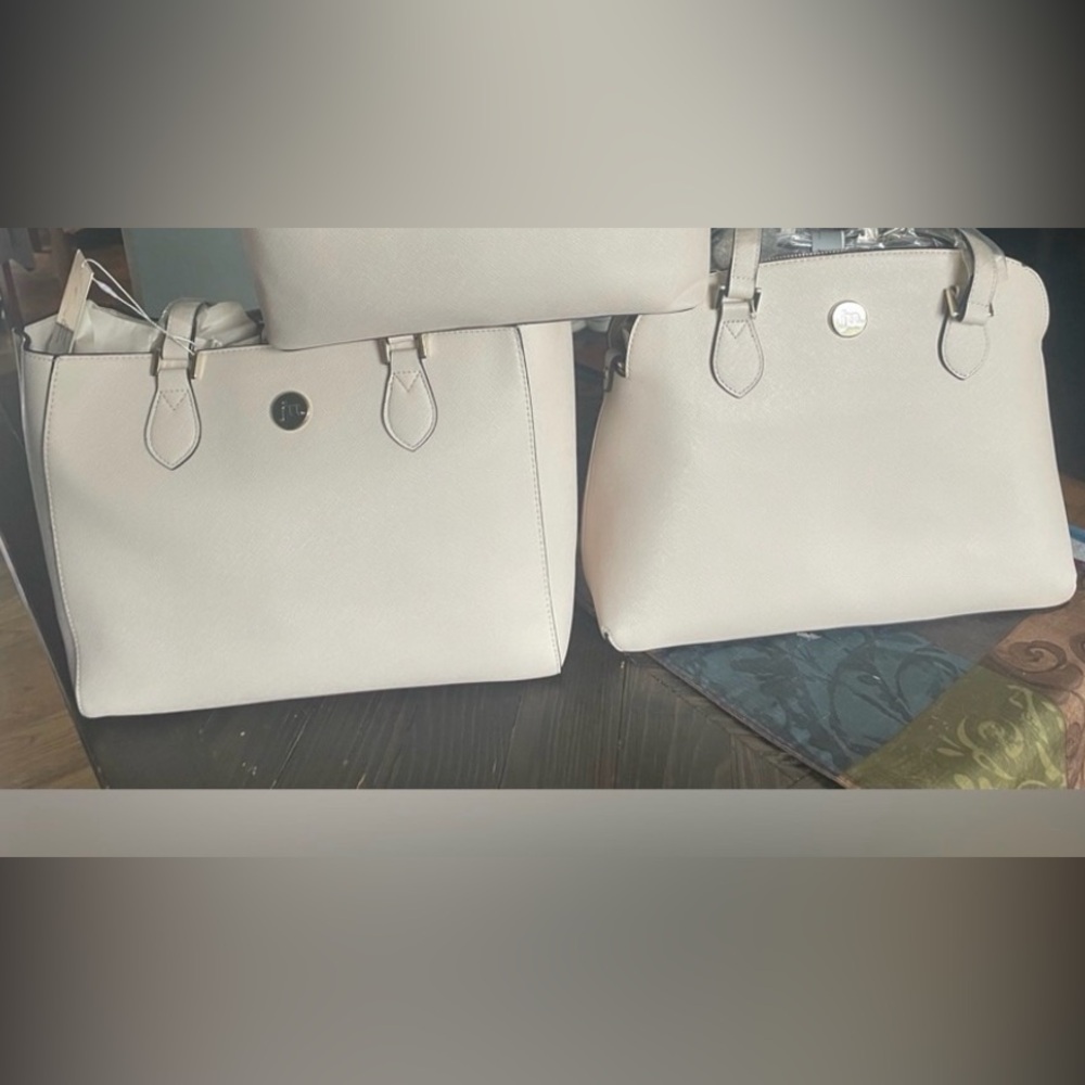 Elegant Cream Color Two Women's Bag’s